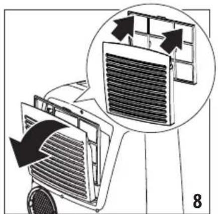 DELONGHI Pinguino PACEX390UVCARE-6ALWH - LIMPIEZA DEL FILTRO DE AIRE - 1