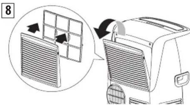 DELONGHI Pinguino Compact Arctic Whisper - NETTOYAGE DU FILTRE A AIR - 1