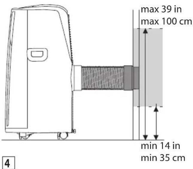 DELONGHI Pinguino Compact Arctic Whisper - For optimal results set-up your appliance in this way: - 5