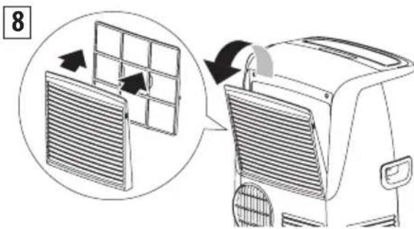 DELONGHI Pinguino Compact Arctic Whisper - CLEANING THE AIR FILTER - 1