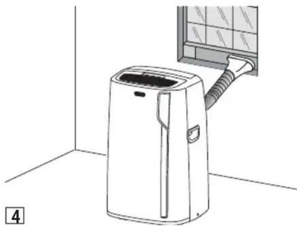 DELONGHI Pinguino Deluxe - AIR CONDITIONING WITH WINDOW INSTALLATION You can also set up in a double-hung window: - 1