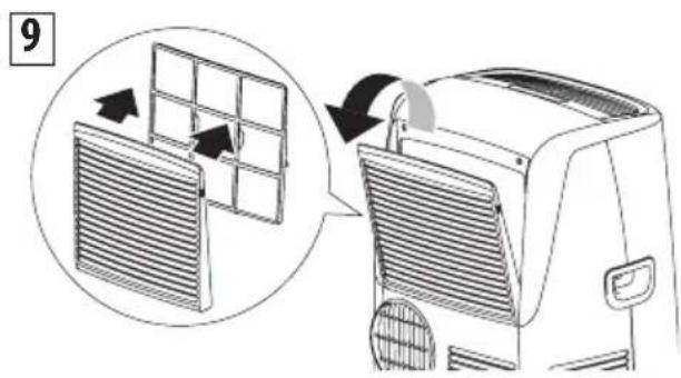 DELONGHI Pinguino Deluxe - CLEANING THE AIR FILTER - 1