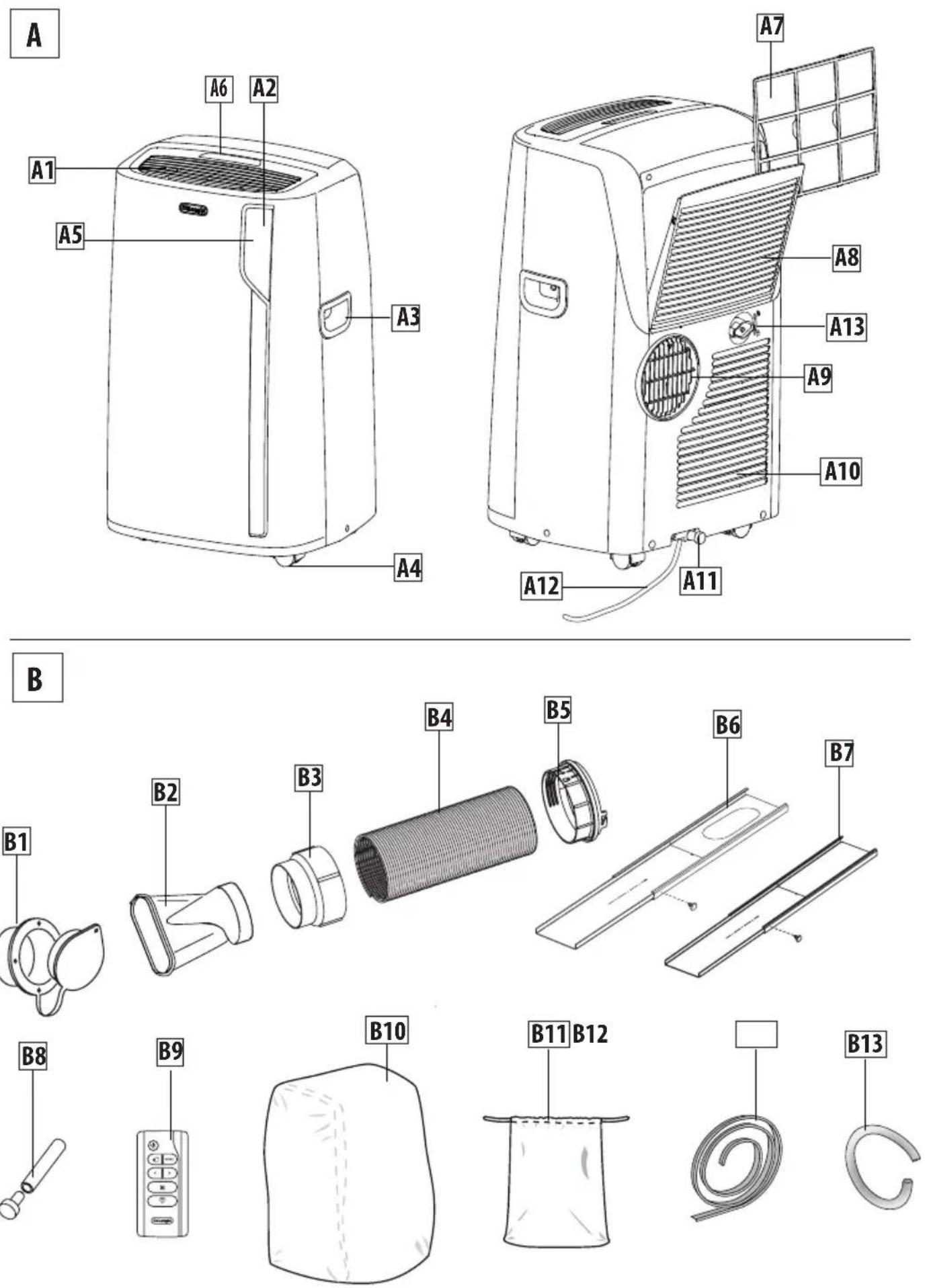 DELONGHI Pinguino Deluxe - CONDITIONNEUR D'AIR PORTATIF - 1