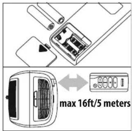 DELONGHI Pinguino Deluxe PACEL376HGRFK-6ALWH - USING THE REMOTE CONTROL - 1