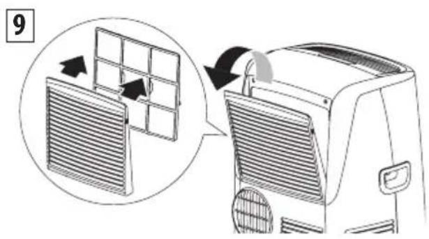 DELONGHI Pinguino Deluxe PACEL376HGRFK-6ALWH - NETTOYAGE DU FILTRÉ A AIR - 1