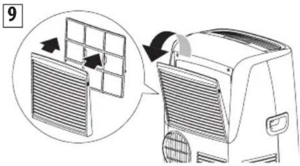 DELONGHI Pinguino Deluxe PACEL376HGRFK-6ALWH - CLEANING THE AIR FILTER - 1