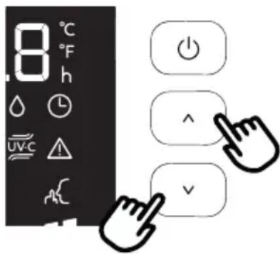 DELONGHI Pinguino Arctic Whisper Extreme PACEX398VUV-6ALWH - SELECT THE TEMPERATURE SCALE - 1