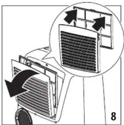DELONGHI Pinguino Arctic Whisper Extreme PACEX398VUV-6ALWH - CLEANING THE AIR FILTER - 1