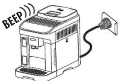 DELONGHI Magnifica Evo ECAM290.62.B - Rétablir le paramétrage d'usine - 3