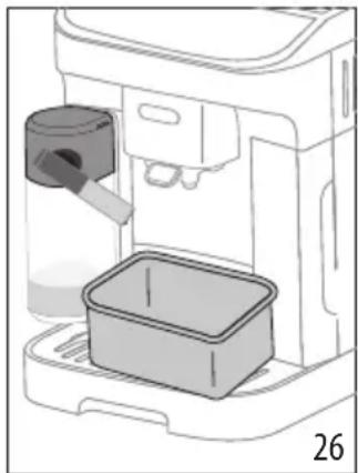 DELONGHI Magnifica Evo ECAM290.62.B - Limpieza de la jarra de leche después de cada uso - 2