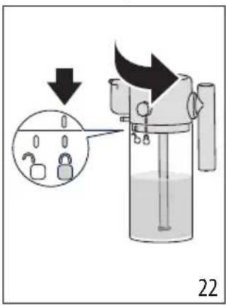 DELONGHI Magnifica Evo ECAM290.62.B - Filling and attaching the milk carafe - 5