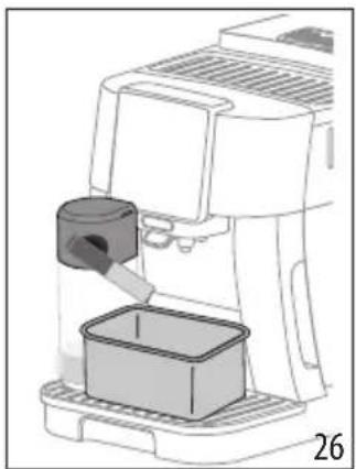 DELONGHI Magnifica Start ECAM220.63.B - Nettoyage de la carafe à lait après chaque utilisation - 2