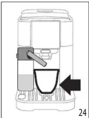 DELONGHI Magnifica Start ECAM220.63.B - Erogazione della bevanda latte - 1