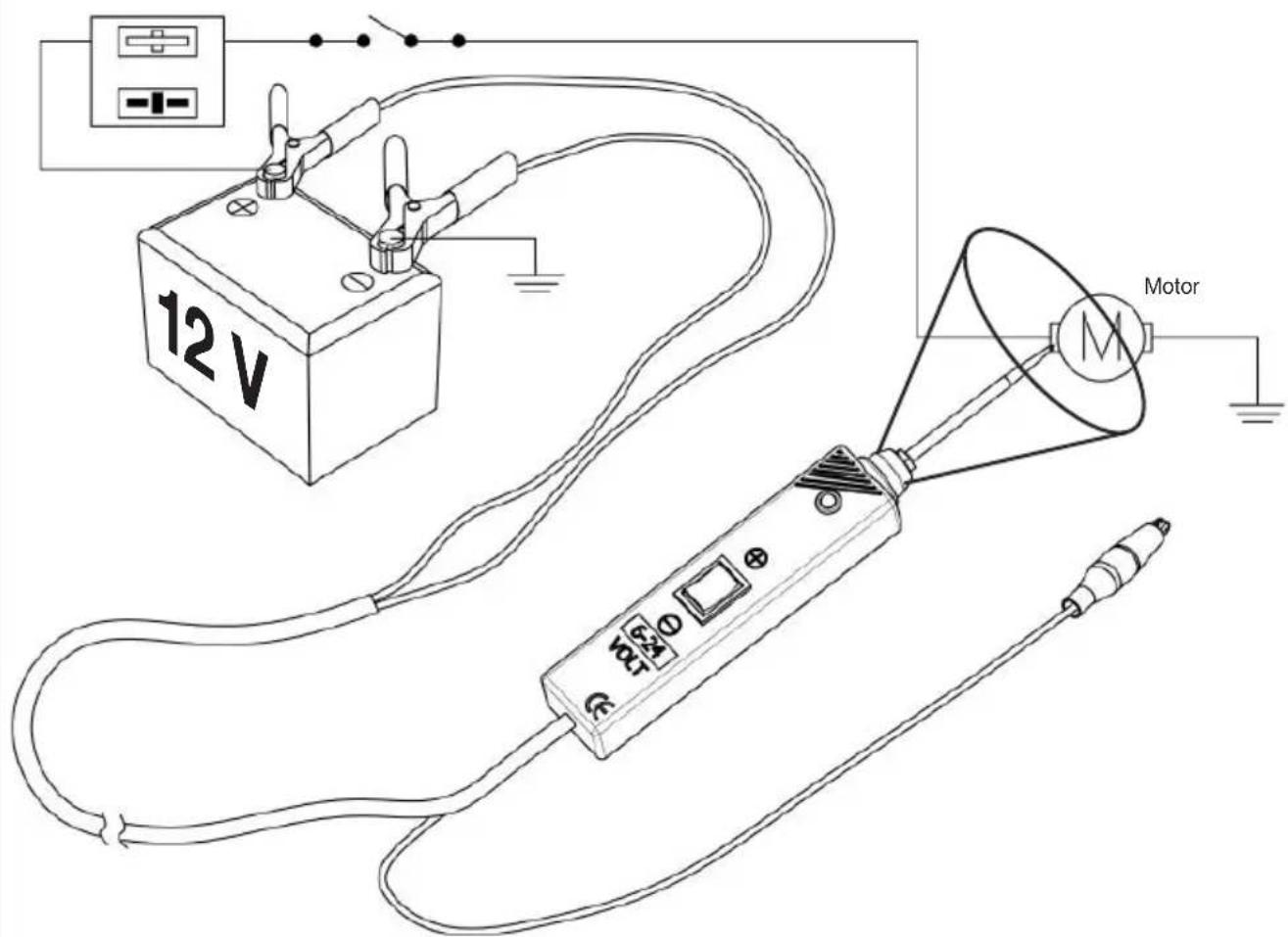 Hazet 2152-5 - Activating electrical components with positive (+) voltage - 2
