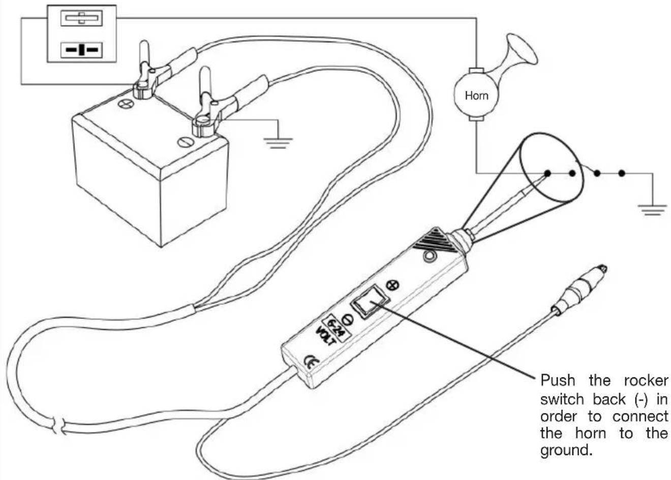 Hazet 2152-5 - Activating electrical components with negative (-) voltage - 1