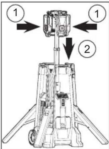 MILWAUKEE MXF041 - Raising/Lowering the Mast (Motor) - 2