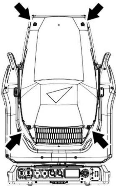 MARTIN MAC Viper XIP - Dépose du capot de tête - 1