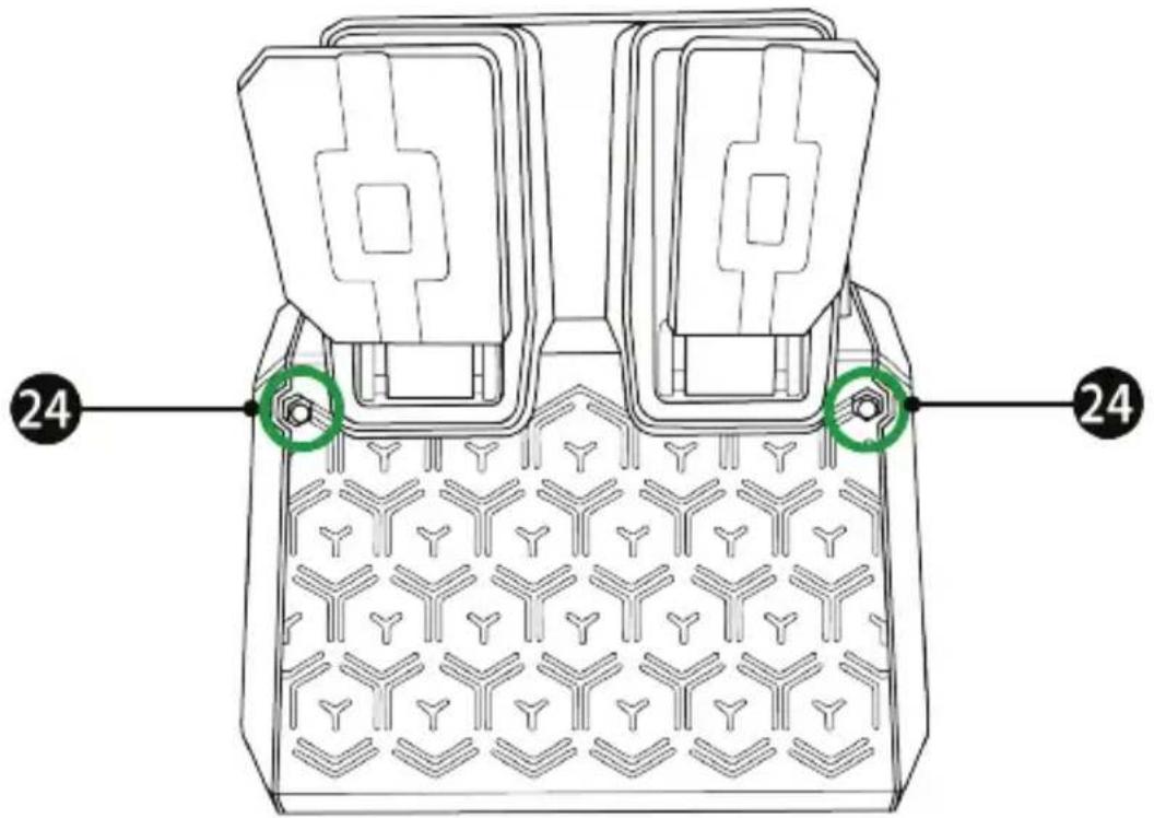 THRUSTMASTER T128 - A PEDÁLSZETT RÖGZÍTÉSE TARTÓRA VAGY PILÓTAFÜLKÉBE - 1