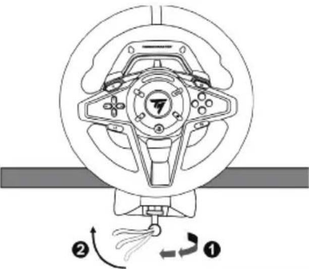 THRUSTMASTER T128 - Крепление гоночного руля на столе - 4