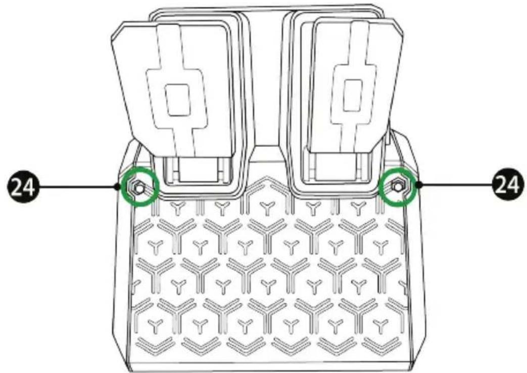THRUSTMASTER T128 - FIXAÇÃO DO CONJUNTO DE PEDAIS A UM SUPORTE OU COCKPIT - 1