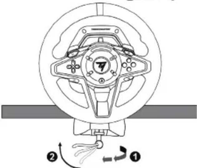 THRUSTMASTER T128 - ステアリングコントローラーをテーブルまたは机に取り付ける - 4