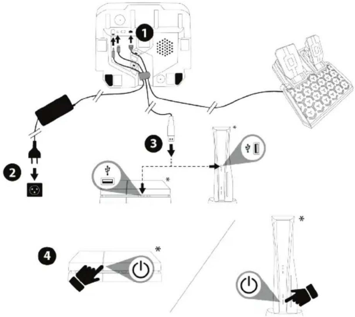 THRUSTMASTER T128 - 安装到 PLAYSTATION®4 主机或 PLAYSTATION®5 主机上 - 1