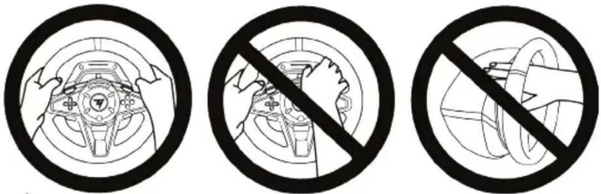 THRUSTMASTER T128 - Aviso – Choque elétrico - 5