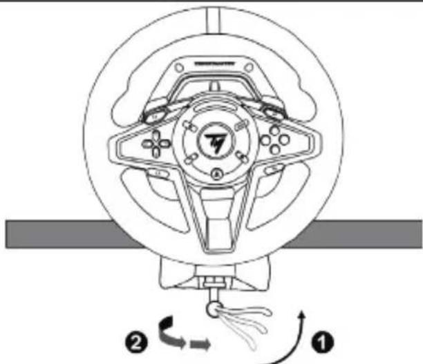 THRUSTMASTER T128 - A versenykormány rögzítése asztalfelületre - 5