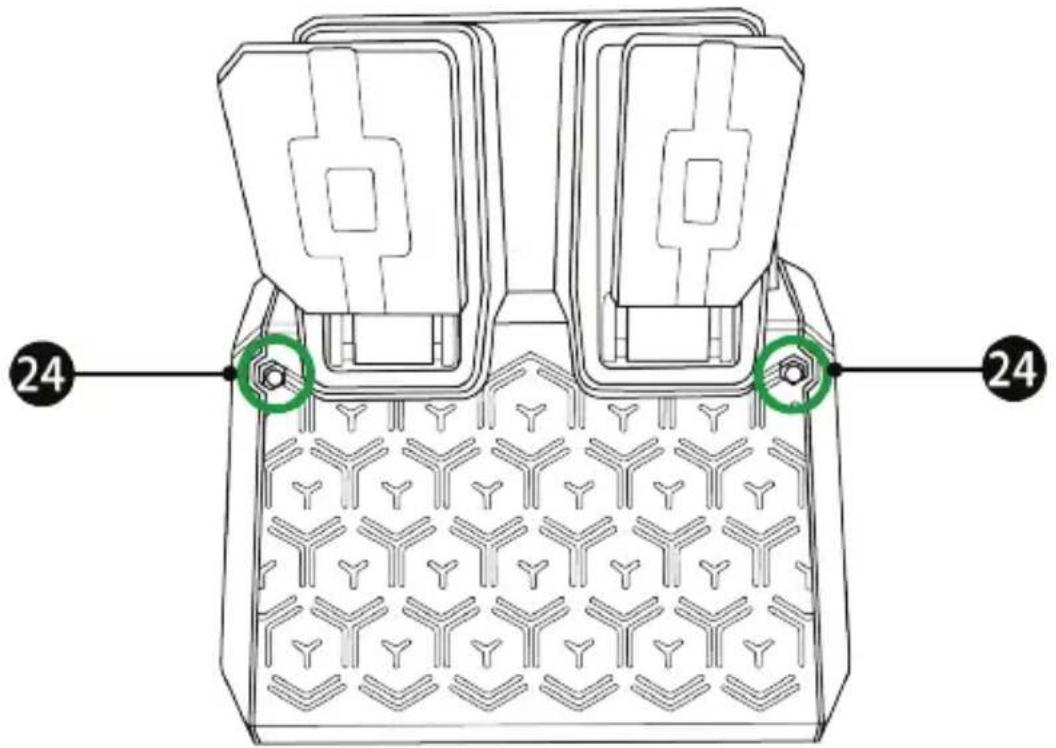 THRUSTMASTER T128 - PŘIPEVNĚNÍ PEDÁLOVÉ SADY K PODPĚŘE NEBO KOKPITU - 1