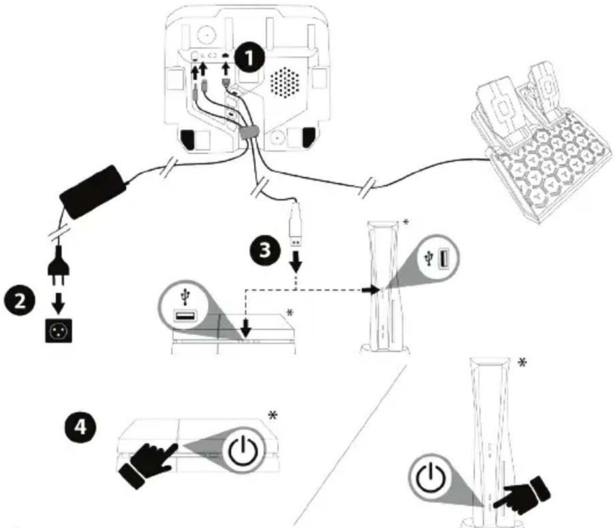 THRUSTMASTER T128 - PLAYSTATION®4 KONSOLLARI VEYA PLAYSTATION®5 KONSOLLARINDA KURULUM - 1