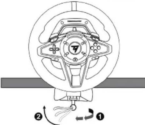 THRUSTMASTER T128 - Montera racingratten på ett bord eller skrivbord - 4