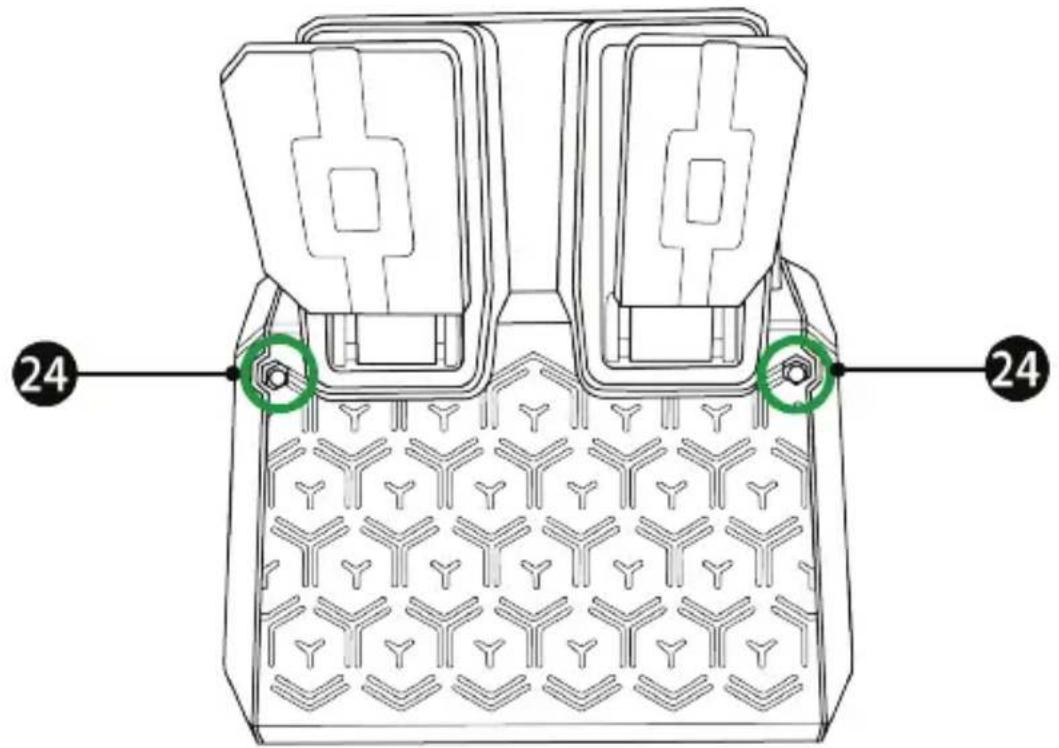 THRUSTMASTER T128 - FISSARE LA PEDALIERA A UN SUPPORTO O A UN ABITACOLO - 1