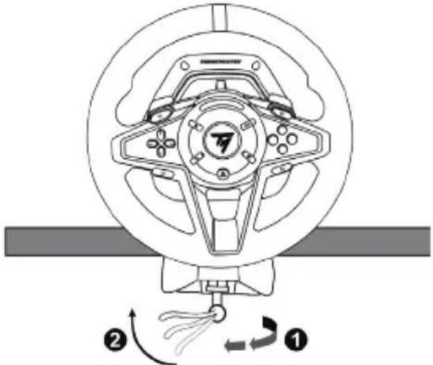 THRUSTMASTER T128 - HET RACESTUUR BEVESTIGEN - 2