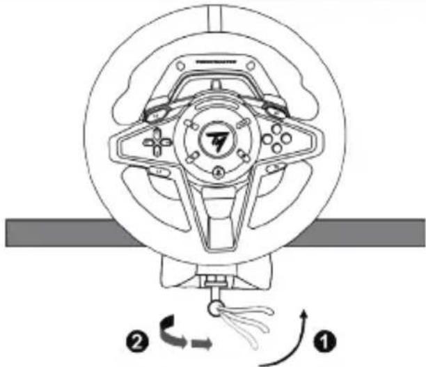 THRUSTMASTER T128 - Fixe o volante a uma mesa ou escrivaninha - 5