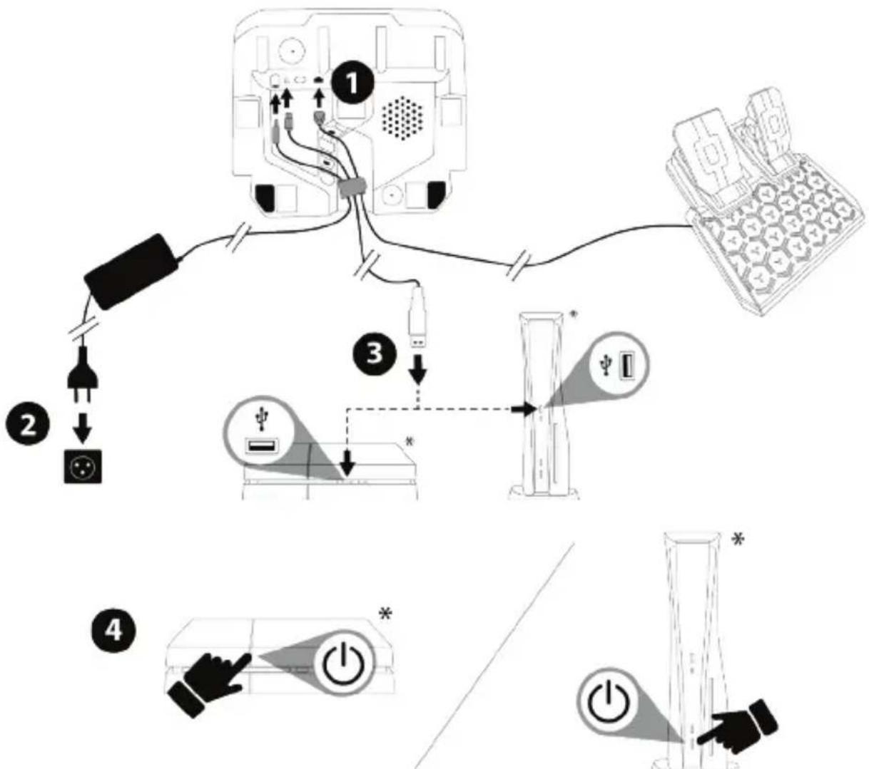 THRUSTMASTER T128 - INSTALACE NA KONZOLÍCH PLAYSTATION®4 NEBO NA KONZOLÍCH PLAYSTATION®5 - 1