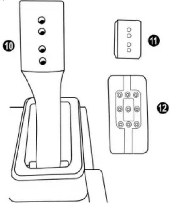 THRUSTMASTER T3PM - AJUSTAR O CONJUNTO DE PEDAIS - 1