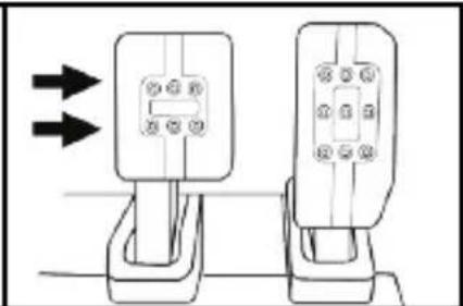 THRUSTMASTER T3PM - Adjusting the SPACING of the three pedals - 2