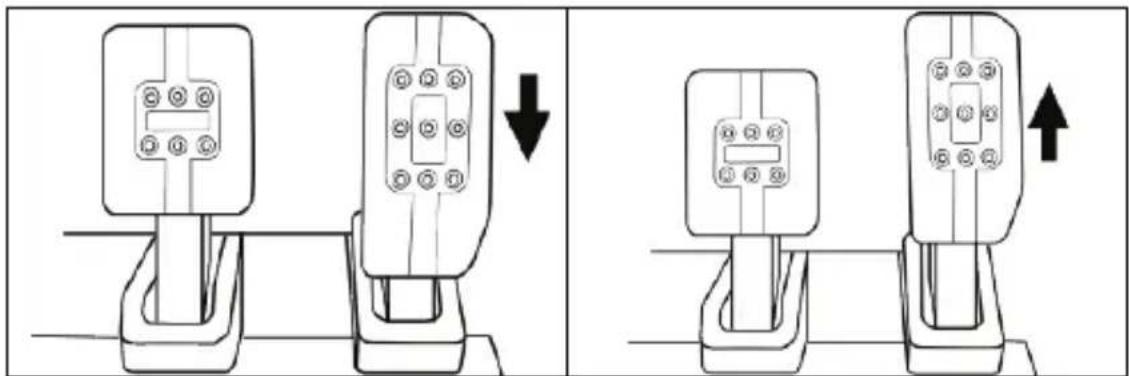THRUSTMASTER T3PM - 调节油门踏板的高度 - 1