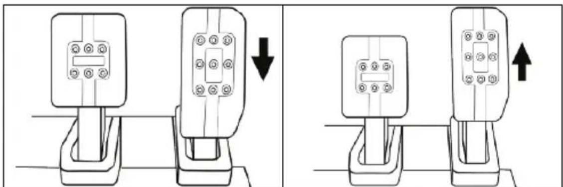 THRUSTMASTER T3PM - Justera HÖJDEN på gaspedalen - 1