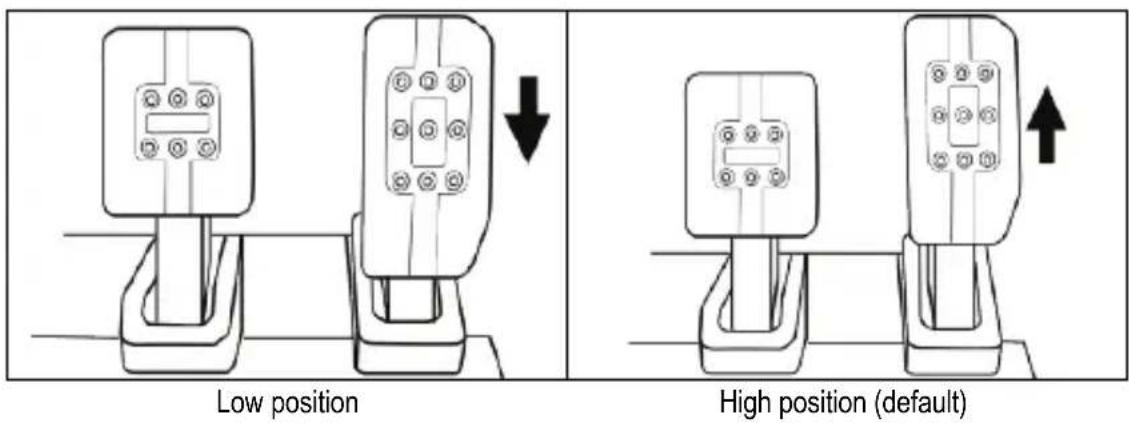 THRUSTMASTER T3PM - Adjusting the HEIGHT of the gas pedal - 1