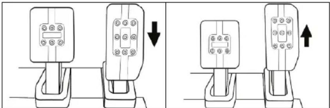 THRUSTMASTER T3PM - Anpassen der HÖHE des Gaspedals - 1