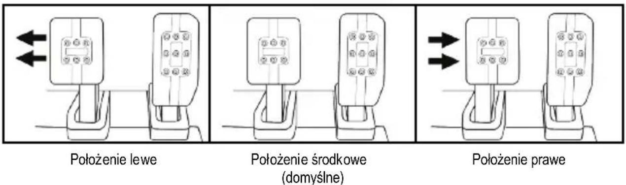 THRUSTMASTER T3PM - Regulacja ODLEGŁOŚCI między trzema pedałami - 1