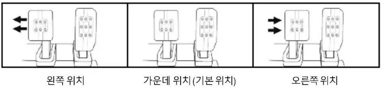 THRUSTMASTER T3PM - 3개의 폐달 간격 조정 - 1
