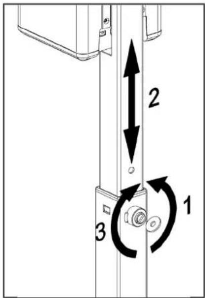 K&M AC 6001 Flex - 4.) Verstellen der Höhe - 2