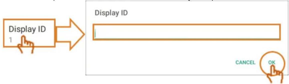 VIEWSONIC IFP7560 - Display ID (ID Écran) : - 1