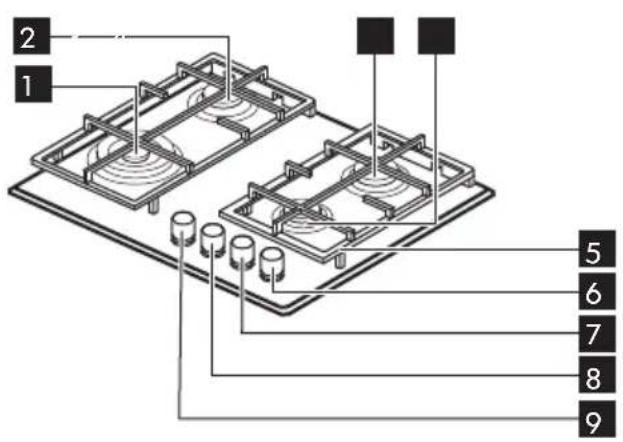 IKEA VASASTAN 105.241.83 - Description de l'appareil - 1