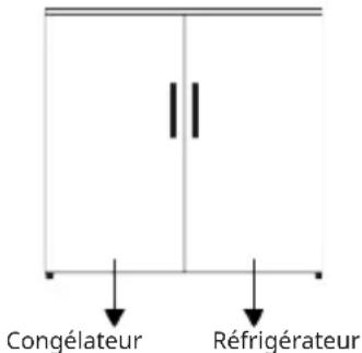 IKEA TYNNERÅS 805.680.79 - Installation du réfrigérateur et du congélateur côte à côte - 1