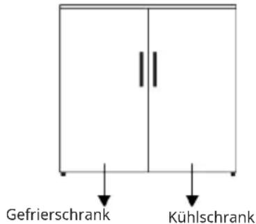 IKEA TYNNERÅS 805.680.79 - Installation von Kuhl- und Gefriergeräten nebeneinander - 1