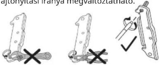IKEA TYNNERÅS 805.680.79 - Az ajto nyitasi iranyanak megvaltoztatasa - 1