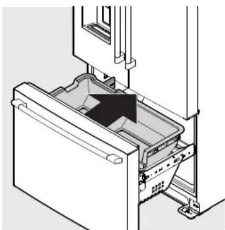 IKEA STJÄRNSTATUS 405.222.86 - Pour remettre le panier supérieur du congélateur en place - 2